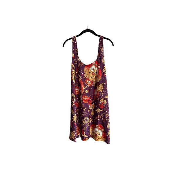 Natori purple, paisley, print adjustable strap, Nightgown size medium - Picture 1 of 5